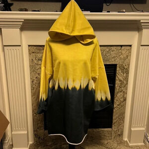 asos yellow & grey hoodie